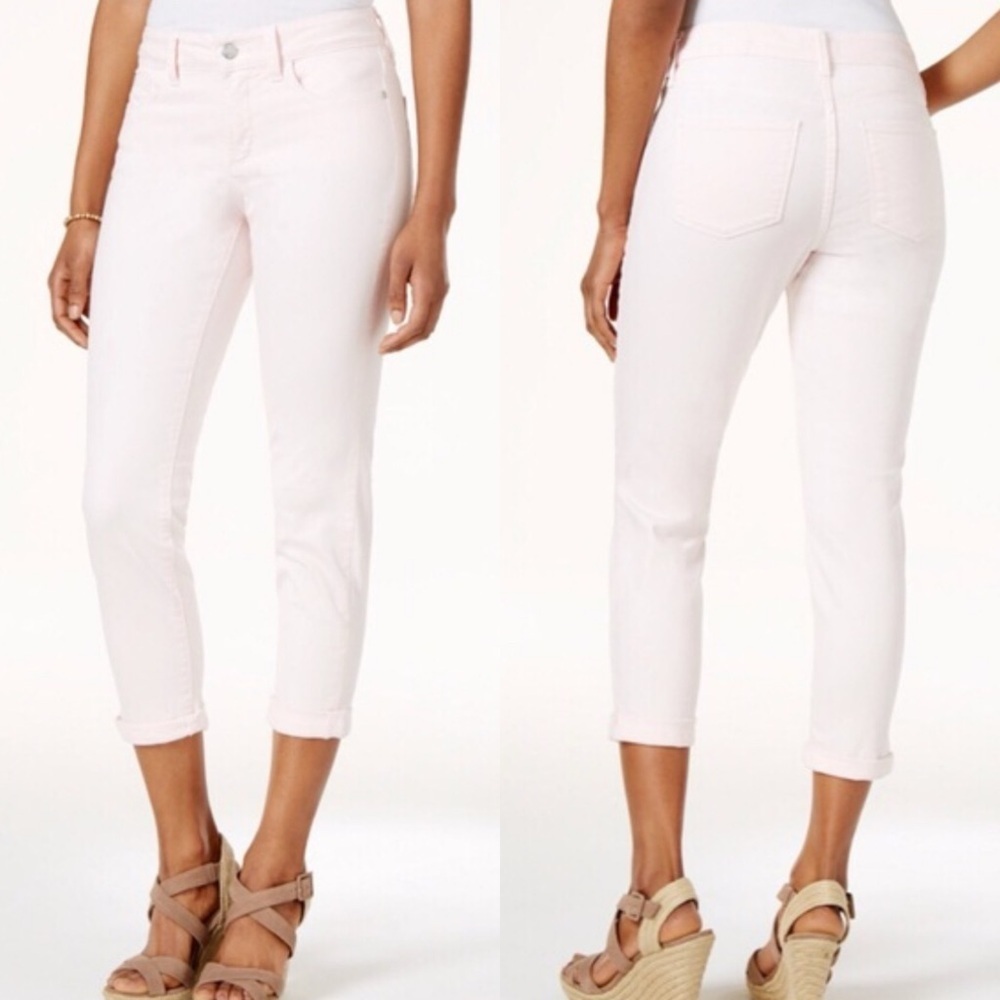NYDJ Alina Convertible Ankle White Denim Size 12